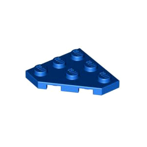 레고 부품 웨지 플레이트 컷 코너 파란색 Blue Wedge, Plate 3 x 3 Cut Corner 4609330