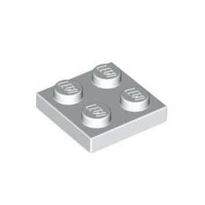 레고 부품 플레이트 흰색 White Plate 2 x 2 302201