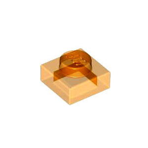 레고 부품 플레이트 투명 오렌지 Trans-Orange Plate 1 x 1 4542673 6252040