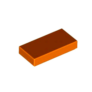 레고 부품 타일 오렌지색 Orange Tile 1 x 2 with Groove 4188771