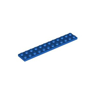 레고 부품 플레이트 파란색 Blue Plate 2 x 12 244523