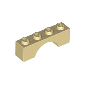 레고 부품 아치형 브릭 탠색 Tan Brick, Arch 1 x 4 4550323