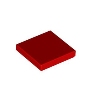 레고 부품 타일 빨간색 Red Tile 2 x 2 with Groove 306821