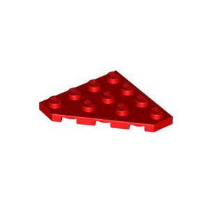 레고 부품 웨지 플레이트 컷 코너 빨간색 Red Wedge, Plate 4 x 4 Cut Corner 4178728 6278445