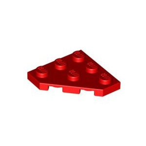 레고 부품 웨지 플레이트 컷 코너 빨간색 Red Wedge, Plate 3 x 3 Cut Corner 245021