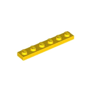 레고 부품 플레이트 노란색 Yellow Plate 1 x 6 366624