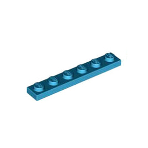 레고 부품 플레이트 미디엄 하늘색 Medium Azure Plate 1 x 6 4625036