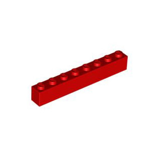 레고 부품 브릭 블럭 빨간색 Red Brick 1 x 8 300821