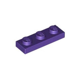 레고 부품 플레이트 다크 퍼플 Dark Purple Plate 1 x 3 6035470