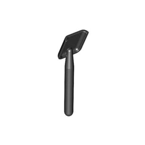 레고 부품 삽 검정색 Black Minifigure, Utensil Shovel (Round Stem End) 4189009