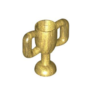레고 부품 트로피 컵 진주빛 골드 Pearl Gold Minifigure, Utensil Trophy Cup Small 6181575