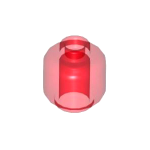 레고 부품 피규어 머리 민무늬 투명 빨간색 Trans-Red Minifigure, Head (Plain) 6173950