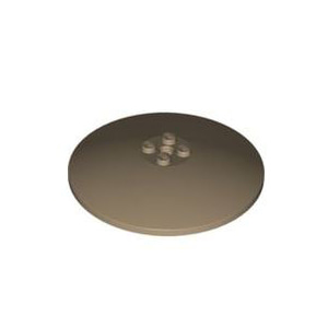 레고 부품 접시 모양 다크 탠색 Dark Tan Dish 8 x 8 Inverted (Radar) - Solid Studs 6006808