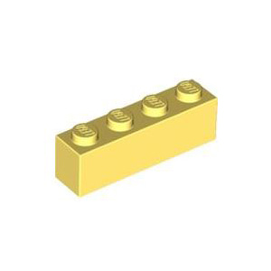 레고 부품 브릭 블럭 밝은 노란색 Bright Light Yellow , 1 x 4 Brick 6036232