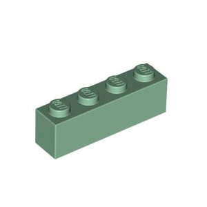 레고 부품 브릭 블럭 샌드 그린 Sand Green Brick 1 x 4 4521947