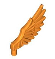 레고 부품 깃털 날개 오렌지색 Orange Minifigure, Wing Feathered 6057921