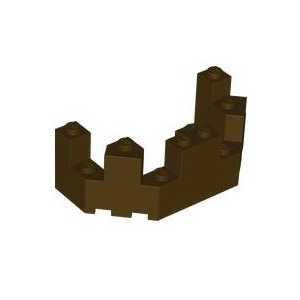 [USED기스있음]레고 부품 캐슬 터렛 다크 브라운 Dark Brown Castle Turret Top 4 x 8 x 2 1/3 6135006