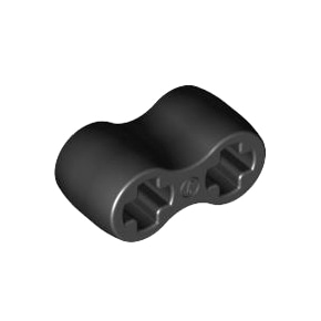 레고 부품 테크닉 커넥터 고무 재질 검정색 Black Technic, Axle Connector Double Flexible (Rubber) 4198367