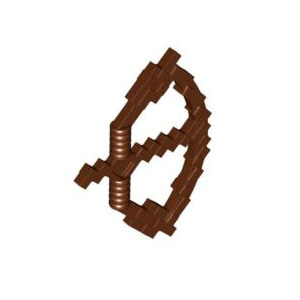 레고 부품 무기 활 마인크래프트 적갈색 Reddish Brown Minifigure, Weapon Bow with Arrow Pixelated (Minecraft) 6089103