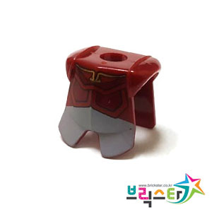 레고 부품 갑옷 다크 레드 Dark Red Minifigure Armor Breastplate with Leg Protection, Avatar Prince Zuko Pattern