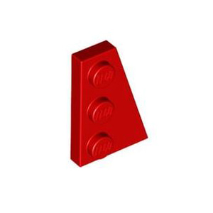 레고 부품 웨지 플레이트 오른쪽 빨간색 Red Wedge, Plate 3 x 2 Right 4180504