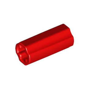 레고 부품 테크닉 커넥터 빨간색 Red Technic, Axle Connector 2L (Smooth with x Hole + Orientation) 4513174