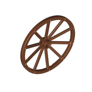 레고 부품 마차 바퀴 적갈색 Reddish Brown Wheel Wagon Giant (56mm D.) 4548975