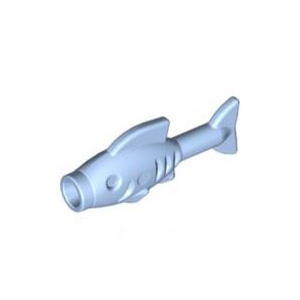레고 부품 물고기 빙어 밝은 파란색 Bright Light Blue Fish 6195347