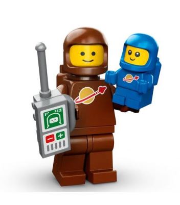 레고 피규어 미피24탄 갈색 우주인과 아기 Brown Astronaut and Spacebaby, Series 24 71037 (Complete Set with Stand and Accessories)[포장윗면살짝개봉]
