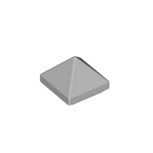 레고 부품 경사 슬로프 밝은 회색 Light Bluish Gray Slope 45 1 x 1 x 2/3 Quadruple Convex Pyramid 6258381