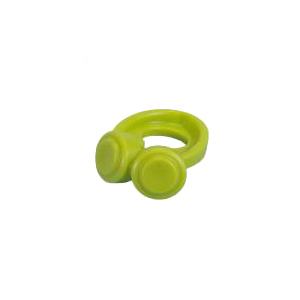 레고 부품 목에 걸치는 헤드폰 라임색 Lime Minifigure Headphones Around Neck