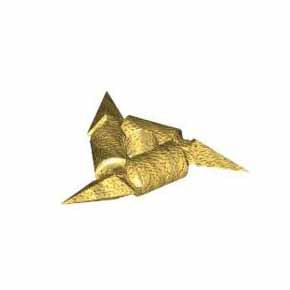 레고 부품 무기 표창 진주빛 골드 Pearl Gold Minifigure, Weapon Throwing Star (Shuriken) with Smooth Grips 4600519