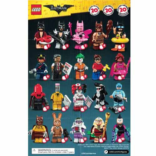 레고 설명서 인스 71017 레고 배트맨 무비 피규어1탄 Minifigure, The LEGO Batman Movie, Series 1 (Complete Random Set of 1 Minifigure) Instruction