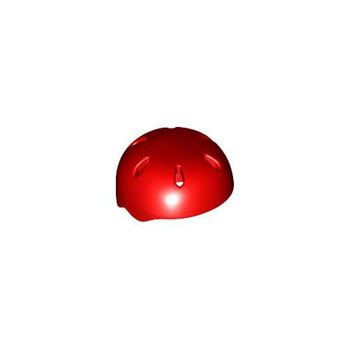 레고 부품 스포츠 헬멧 빨간색 Red Minifigure, Headgear Helmet Sports with Vent Holes 4198312