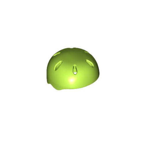 레고 부품 스포츠 헬멧 라임색 Lime Minifigure, Headgear Helmet Sports with Vent Holes