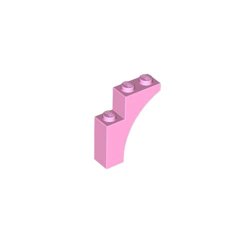 레고 부품 아치형 브릭 밝은 핑크 Bright Pink Brick, Arch 1 x 3 x 3 6059160