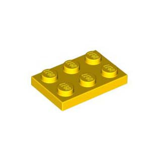레고 부품 플레이트 노란색 Yellow Plate 2 x 3 302124