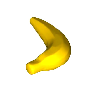 레고 부품 과일 바나나 노란색 Yellow Banana 4114584