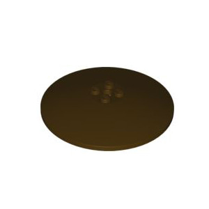 레고 부품 접시 모양 다크 브라운 Dark Brown Dish 8 x 8 Inverted (Radar) - Solid Studs 6005671