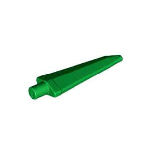 레고 부품 무기 칼날 녹색 Green Minifigure, Weapon Sword, Spike Flexible 3.5L with Pin 6270084