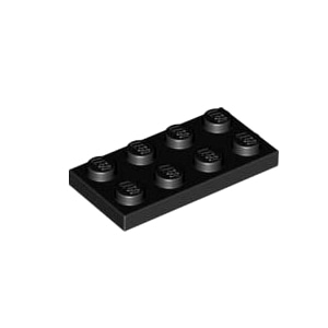 레고 부품 플레이트 검정색 Black Plate 2 x 4 302026