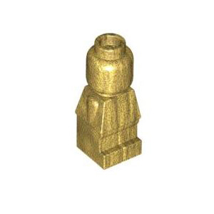 레고 부품 작은 조각 인형 진주빛 골드 Pearl Gold Body Microfigure Plain Complete 4558457