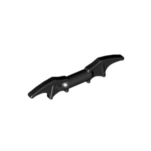 레고 부품 무기 배트맨 부메랑 검정색 Black Minifigure, Weapon Batman Bat-a-Rang 4650620