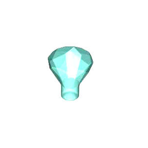 레고 부품 보석 투명 라이트 블루 Trans-Light Blue Rock 1 x 1 Jewel 24 Facet 4119482