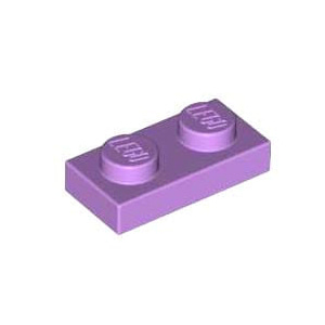 레고 부품 플레이트 미디엄 라벤더 Medium Lavender Plate 1 x 2 4619512