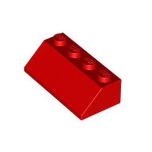 레고 부품 경사 슬로프 빨간색 Red Slope 45 2 x 4 303721
