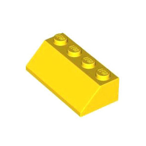 레고 부품 경사 슬로프 노란색 Yellow Slope 45 2 x 4 4219911