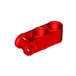 레고 부품 테크닉 커넥터 빨간색 Red Technic, Axle and Pin Connector Perpendicular 3L with 2 Pin Holes 4175442