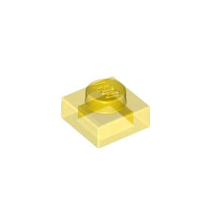 레고 부품 플레이트 투명 노란색 Trans-Yellow Plate 1 x 1 3000844