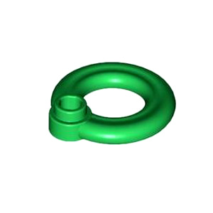 레고 부품 구명 튜브 녹색 Green Minifigure, Utensil Flotation Ring (Life Preserver) 4655148